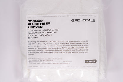 350 GSM Plush Fiber Undyed Towels 5-Pack
