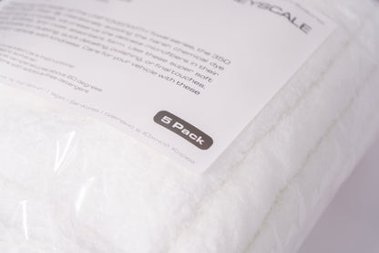 350 GSM Plush Fiber Undyed Towels 5-Pack