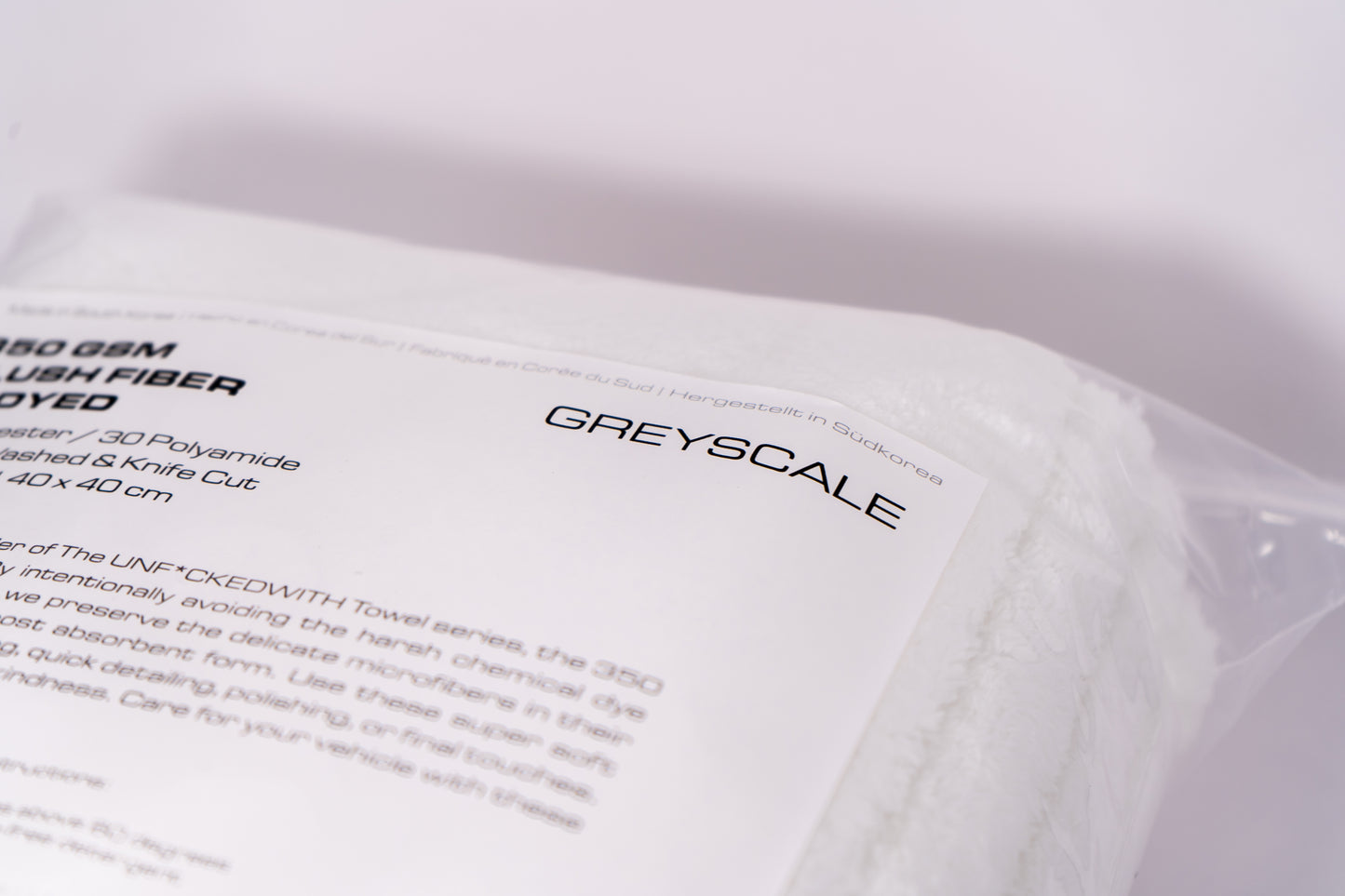 350 GSM Plush Fiber Undyed Towels 5-Pack